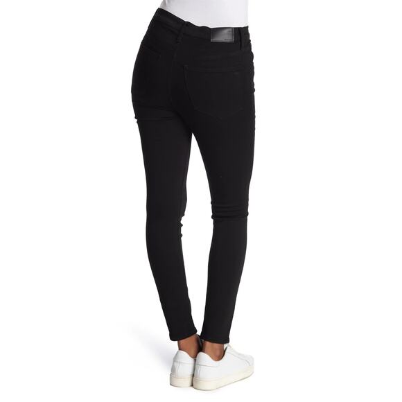 Madewell 9-Inch High Rise Black Frost Button Fly Skinny Jeans Size 27 - Picture 8 of 8